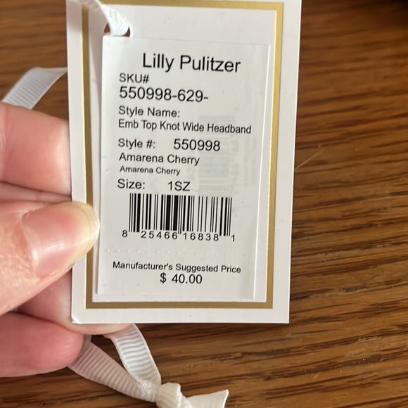 LILLY PULITZER Gem Embellished Purple Headband - Picture 6 of 6